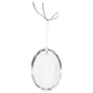 Crystal Faceted Oval Ornament