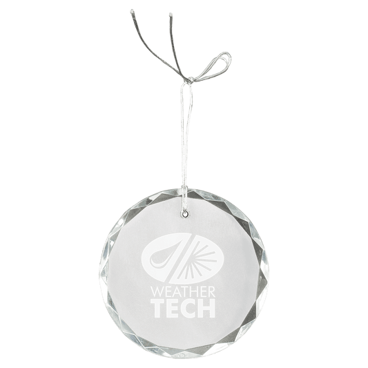 Crystal Faceted Round Ornament