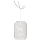Crystal Rectangle Clipped Corner Ornament