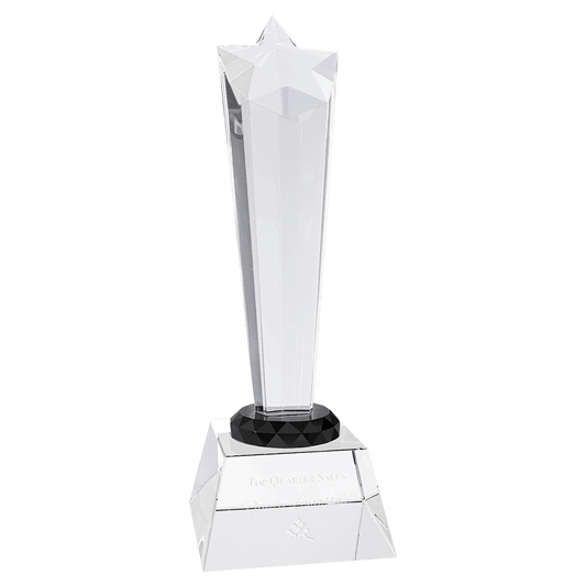 Small Crystal Rising Star with Clear Base
