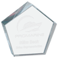 Crystal Pentagon Paperweight
