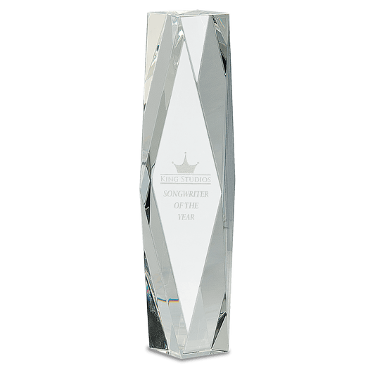 12" Crystal Facet Tower