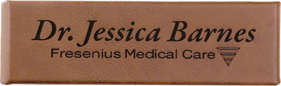 Dark Brown Leatherette Double Pen Case