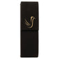 Black/Gold Leatherette Double Pen Case