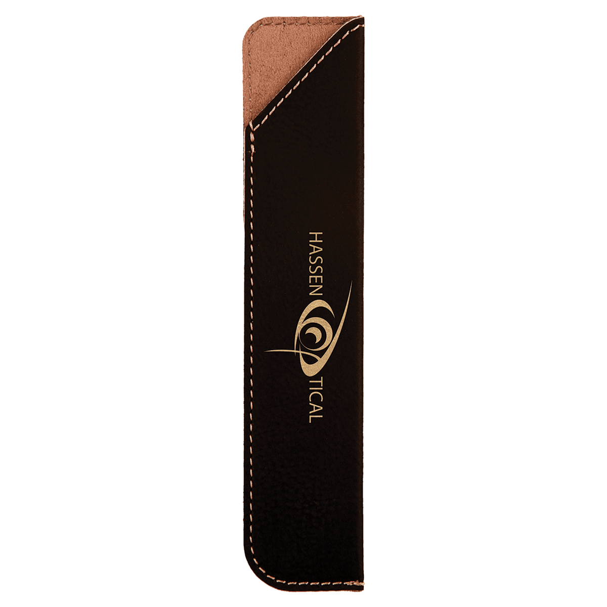 Black/Gold Leatherette Pen Sleeve