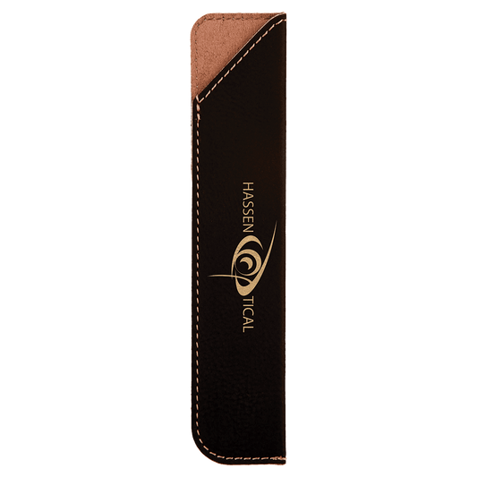 Black/Gold Leatherette Pen Sleeve
