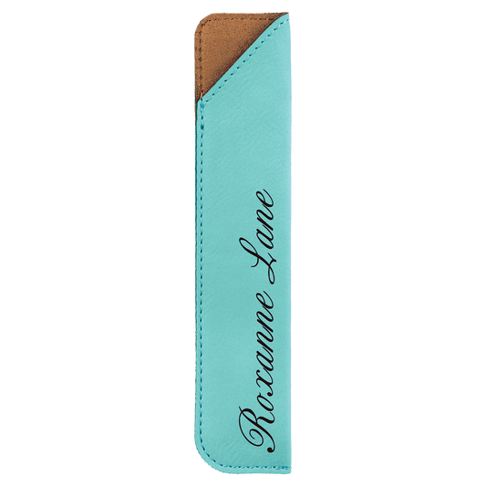 Teal Leatherette Pen Sleeve