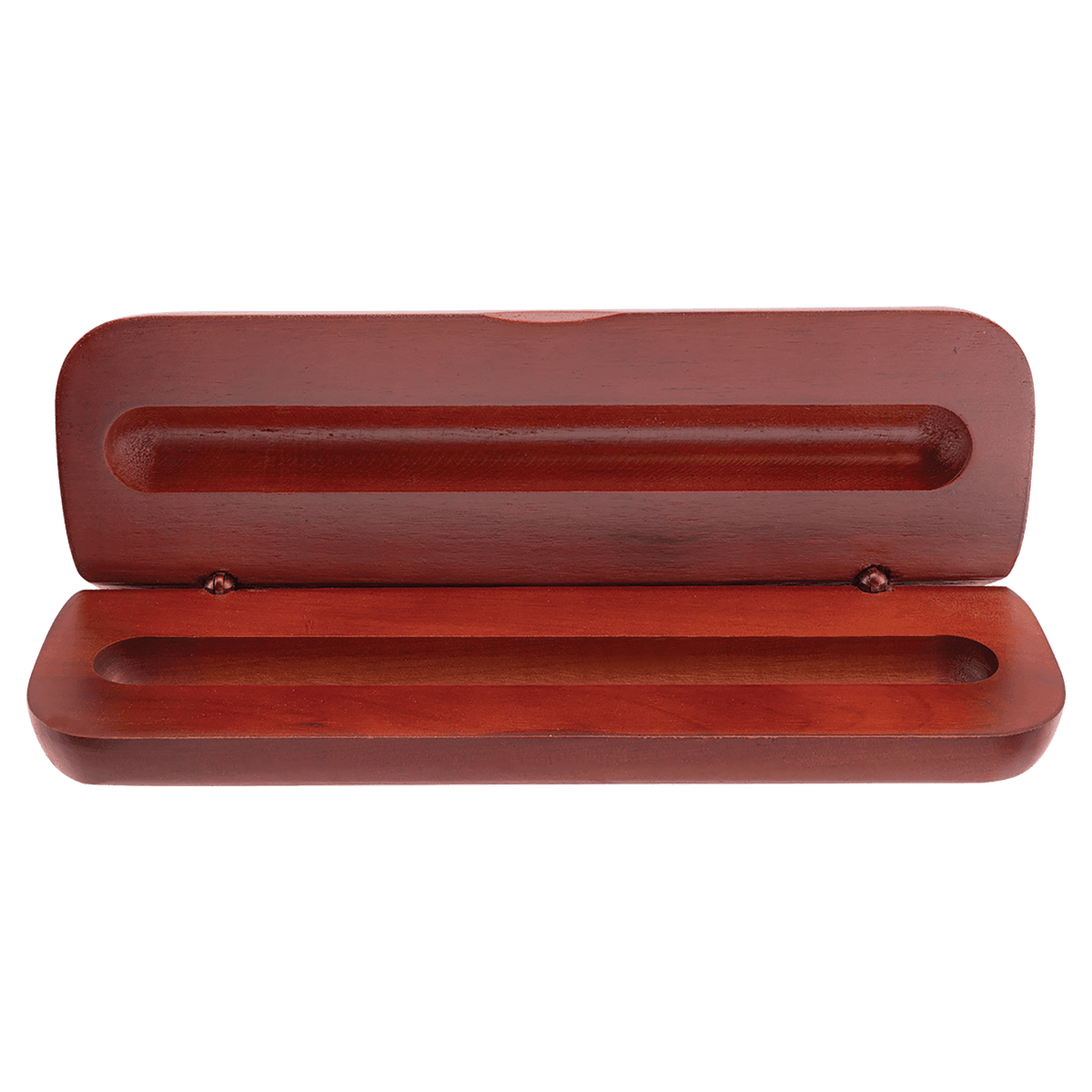 Rosewood Finish Single Pen & Pencil Case