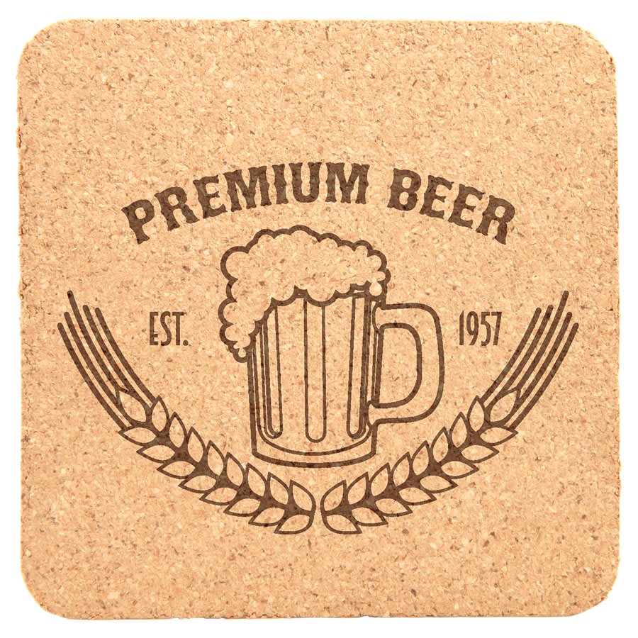 Square Cork Coaster