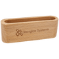 4 1/2" Beech Wood Business Card Holder