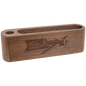 5 1/4" Walnut Business Card and Pen Holder