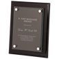 8" x 10" Black Piano Finish Floating Glass Plaque