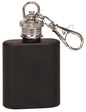 1 oz. Matte Black Stainless Steel Flask Keychain