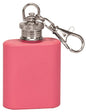 1 oz. Matte Pink Stainless Steel Flask Keychain