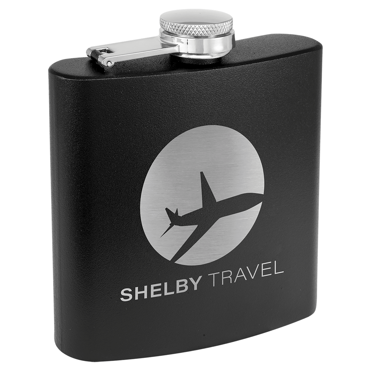 Black Powder Coated Flask