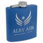 6 oz. Powder Coated Flask Royal Blue