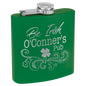 6 oz. Powder Coated Flask Green