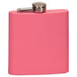 6 oz. Matte Pink Stainless Steel Flask