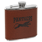 Football Leatherette 6 oz. Flask