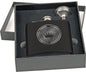 6 oz. Matte Black Stainless Steel Flask Gift Set in Black Box with Funnel