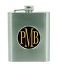 6 oz. Stainless Steel Flask with 2" Insert Area