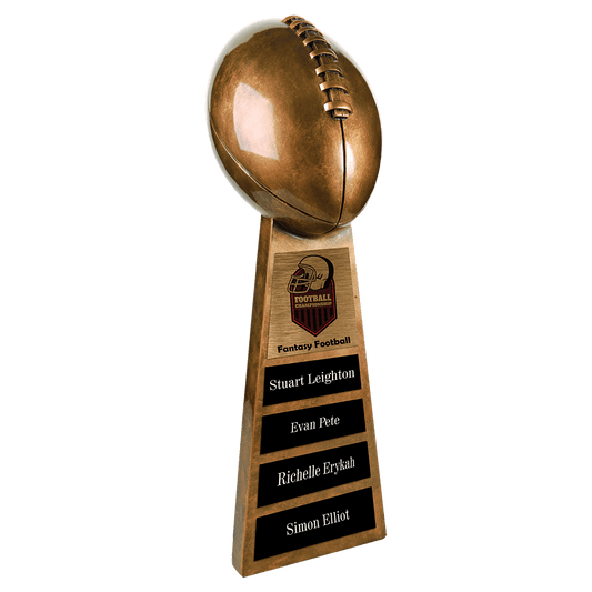 Antique Gold Football Resin-15"