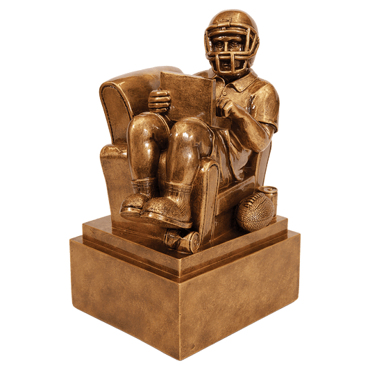 Fantasy Football Man In Chair Resin-9"