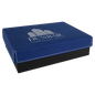 Blue/Silver Gift Box with Laserable Leatherette Lid