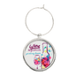 1-Sided Wine Glass Charm with 1" Insert