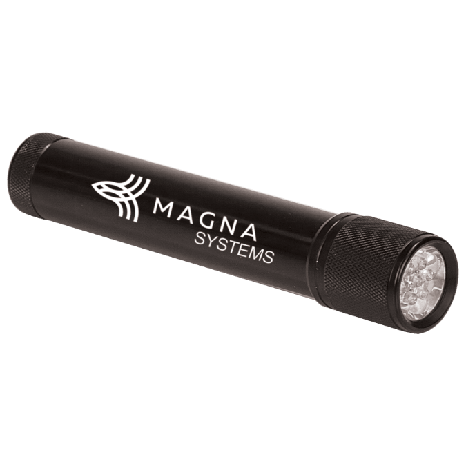 Black 7-LED Flashlight