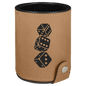 Light Brown Leatherette Dice Cup Set