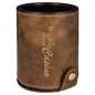Rustic/Gold Leatherette Dice Cup Set