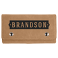 Light Brown Leatherette Card and Dice Set