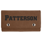 Dark Brown Leatherette Card and Dice Set