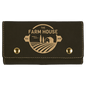Black/Gold Leatherette Card and Dice Set