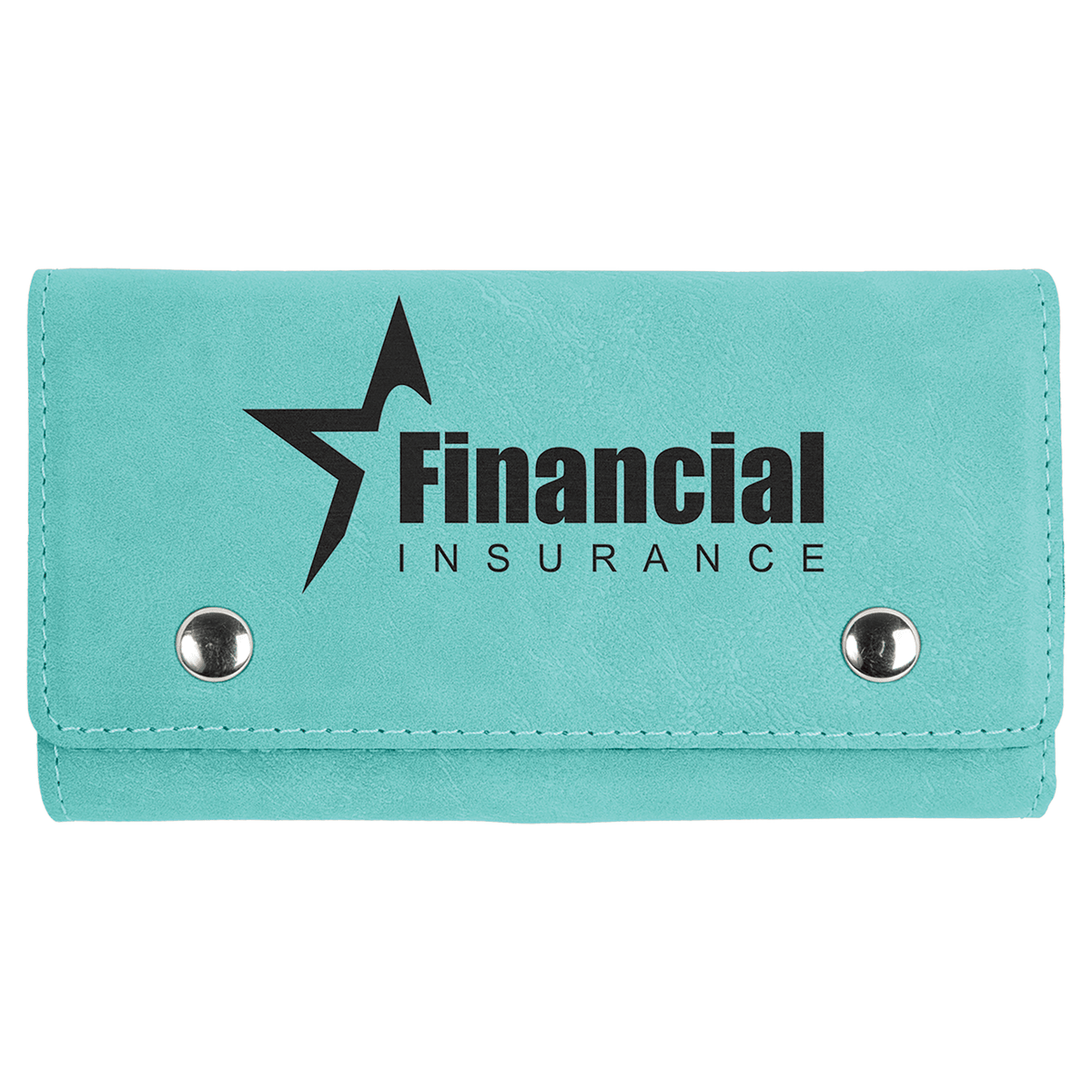 Teal Leatherette Card and Dice Set