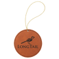 Rawhide Laserable Leatherette Round Ornament