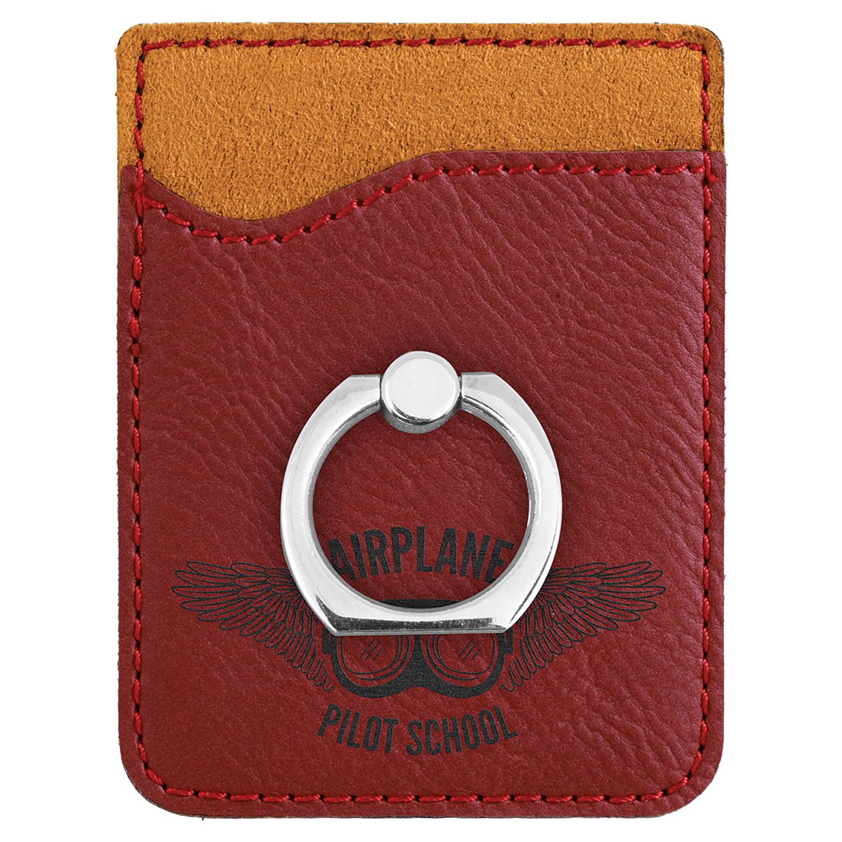 Rose' Leatherette Cell Phone Wallet with Silver Ring