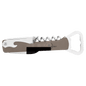 Gray Leatherette Wine Bottle Opener