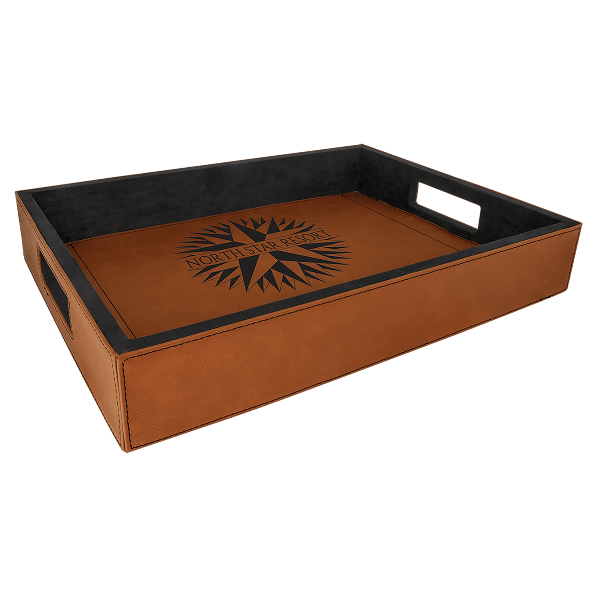 Rawhide  Laserable Leatherette Serving Tray