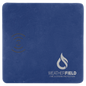 Blue/Silver Laserable Leatherette Phone Charging Mat