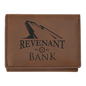 Dark Brown Leatherette Trifold Wallet