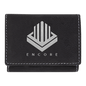 Black/Silver Leatherette Trifold Wallet