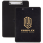 Black/Gold Laserable Leatherette Clip Board