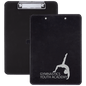 Black/Silver Laserable Leatherette Clip Board