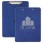 Blue/Silver Laserable Leatherette Clip Board