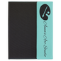 Teal Lasered Leatherette Lasered Leatherette with Black Canvas Portfolio