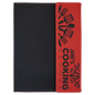 Red Lasered Leatherette with Black Canvas Portfolio