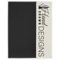 White Lasered Leatherette Lasered Leatherette with Black Canvas Portfolio