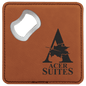 Rawhide Lasered Leatherette Coaster with Bottle Opener